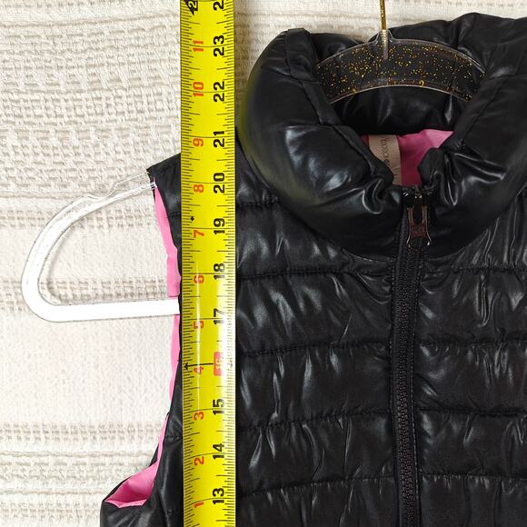 Ideology Black Puffer Vest with Pockets - Girls M - Women XXS - Picture 5 of 8